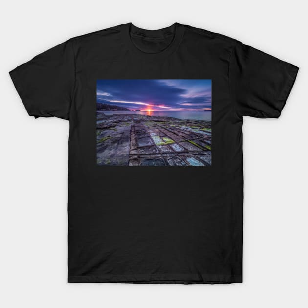 Tessellated Sunrise T-Shirt by LukeDavidPhoto